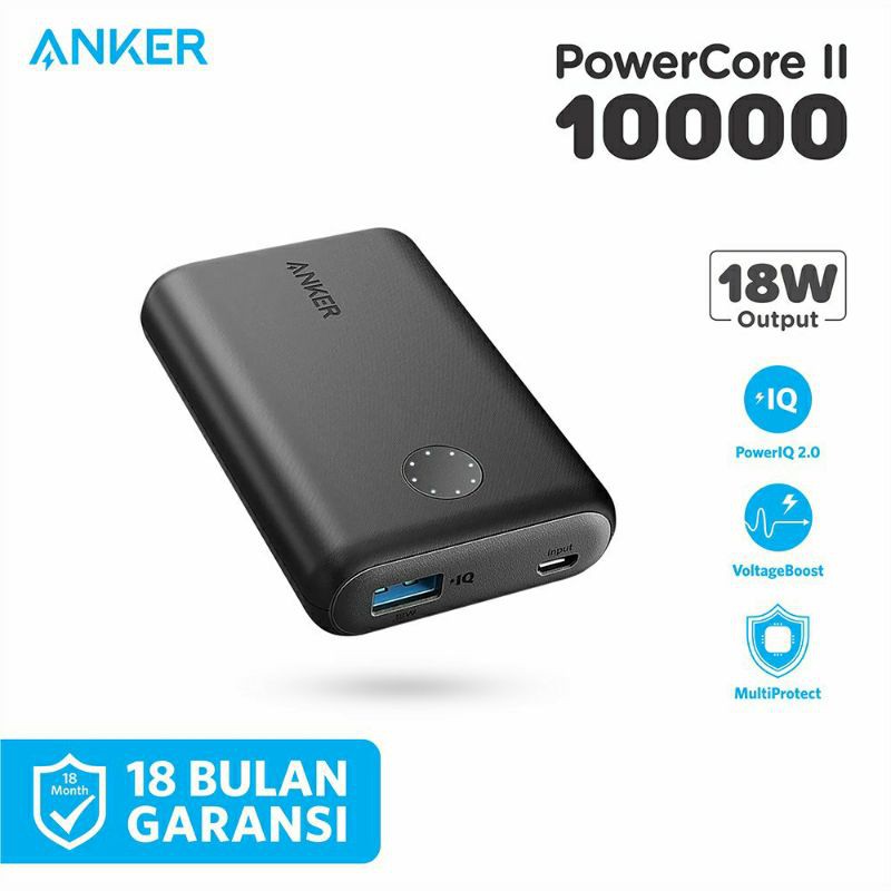 Jual Powerbank Anker powercore II quick charge 3.0 10000mAh