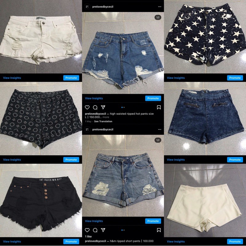 Hotpants jeans outlet h&m