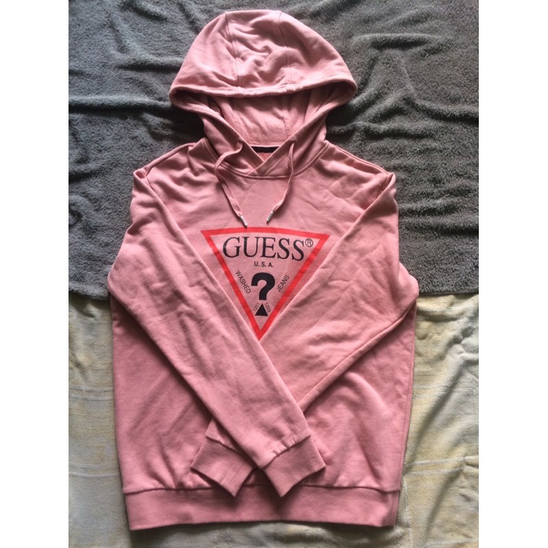 Guess hot sale hoodie pink