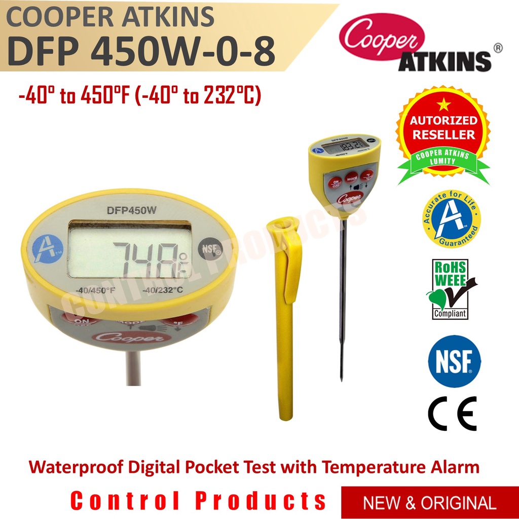 Cooper DFP450W Waterproof Digital Pocket Test Thermometer