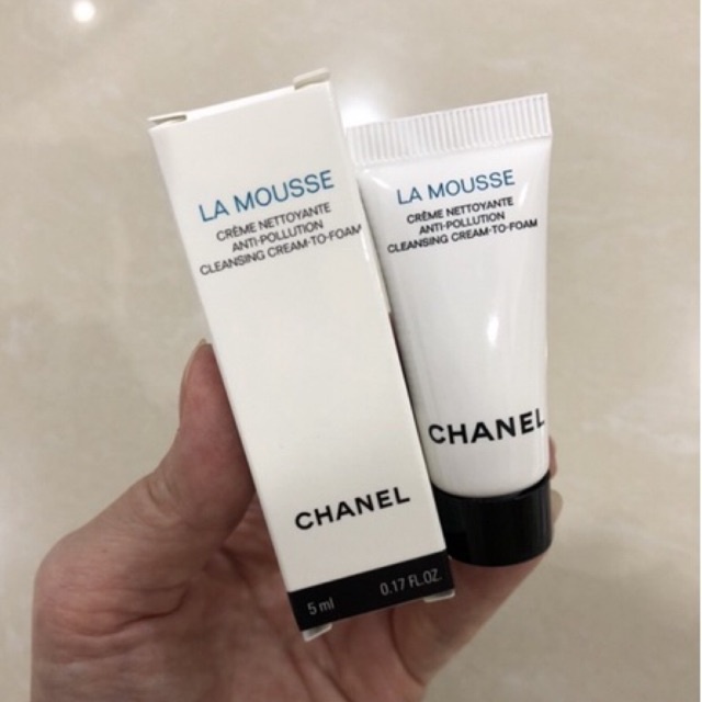 Jual Chanel Face Cleanser (Sabun Wajah) La Mousse Anti Pollution 5 ml Mini  Sample Travel Size