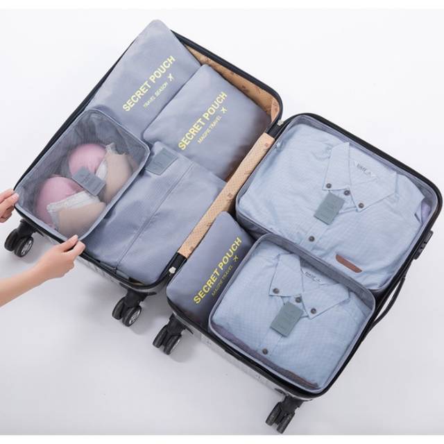 TRAVEL ORGANIZER POUCH ORGANIZER TRAVEL POUCH TAS TRAVEL 7 IN 1 TRAVEL ORGANISER BAG