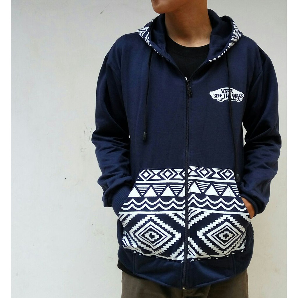 Jaket vans off shop the wall batik