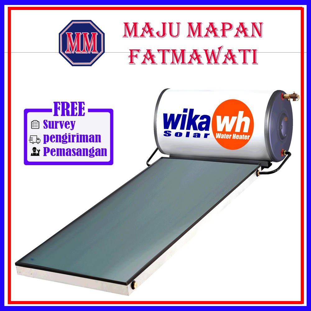 Jual Wika 130 Liter Pemanas Air Tenaga Matahari / Solar Water Heater |  Shopee Indonesia