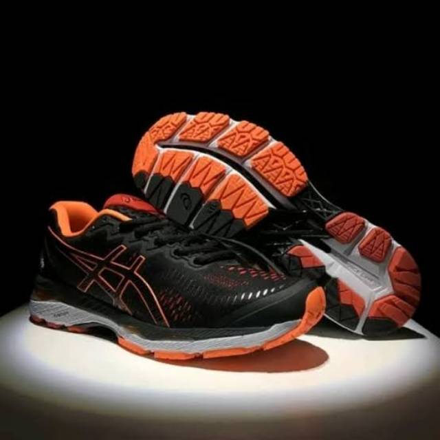 Jual Asic Gell Kayano 23 Black Orange Sepatu Berkualitas tinggi Size 40 45 Untuk Pria Shopee Indonesia