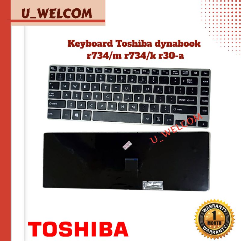 Jual Keyboard laptop toshiba dynabook r30-a r734/m r734/k non