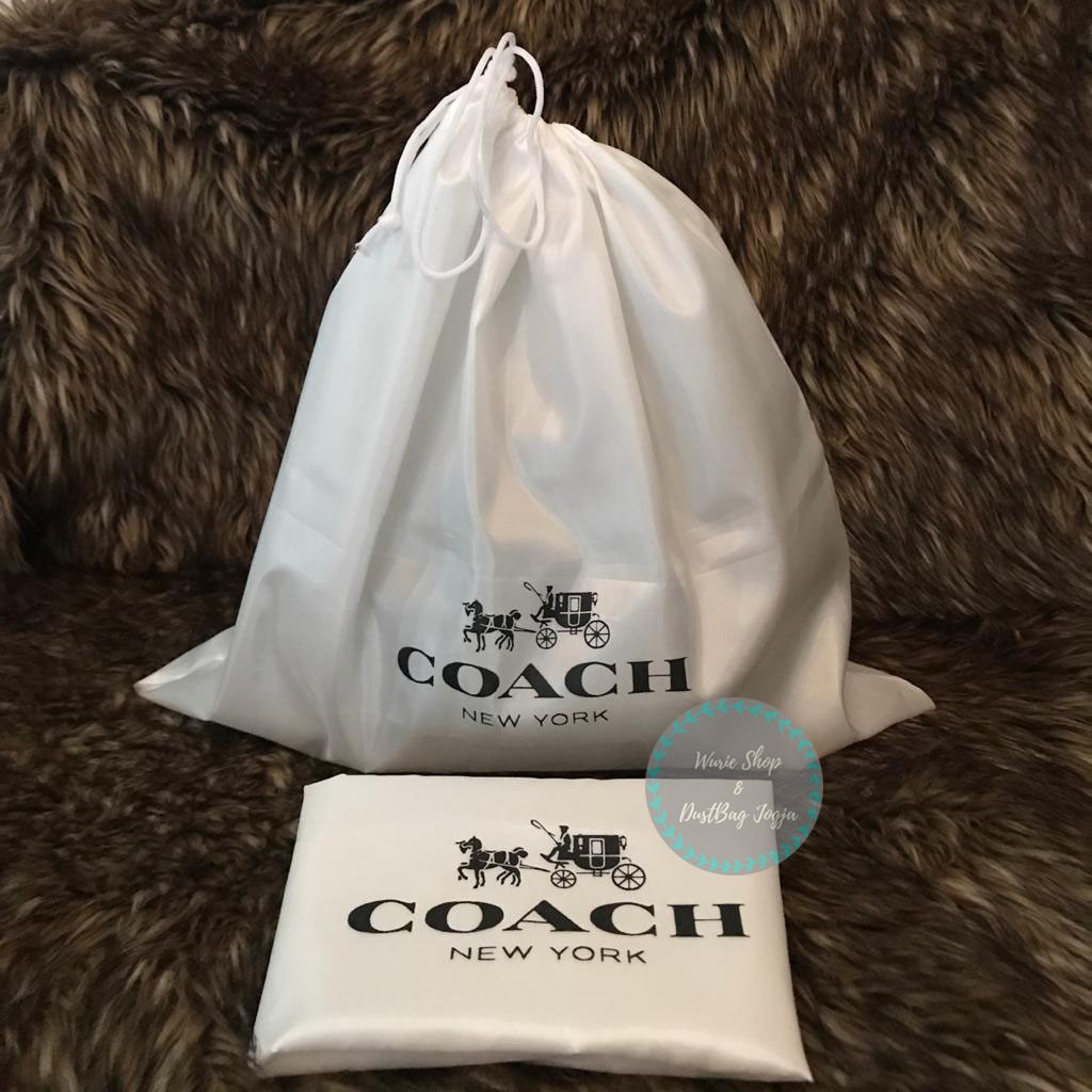 COACH SATIN Dustbag Pengganti Sarung Tas Pelindung Debu Dust Bag DB Branded