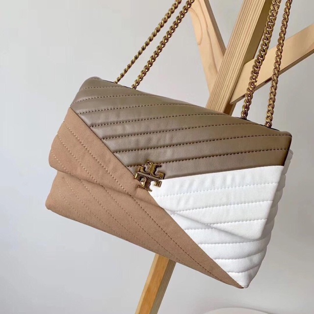 Tory burch kira discount chevron mixed materials