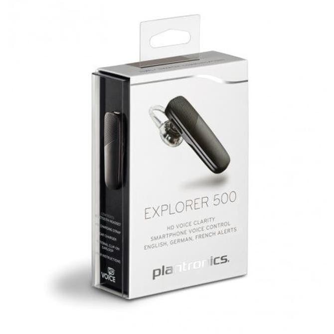 Jual Headset Bluetooth Plantronics Explorer 500 - Grey - Hitam