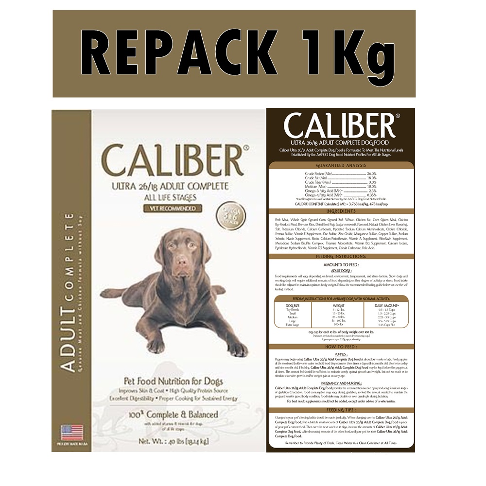 Jual Caliber Ultra Complete All Life 26 18 Dog Food Super