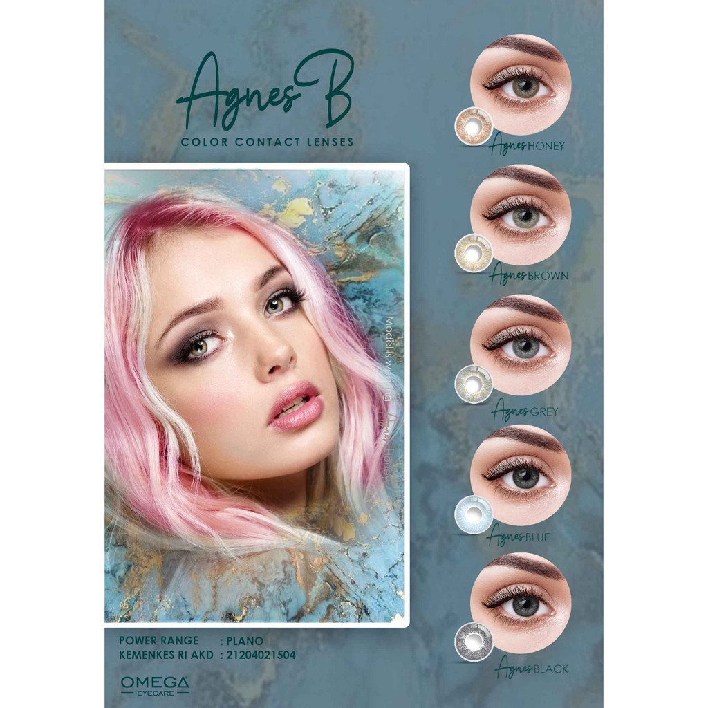 Jual Softlens Agnes B By Omega 14.5mm Shopee Indonesia