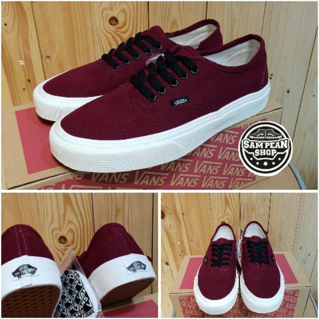 Vans red clearance maroon