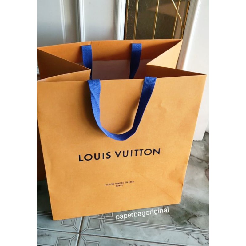 Jual paperbag louis vuitton medium authentic / paper bag louis