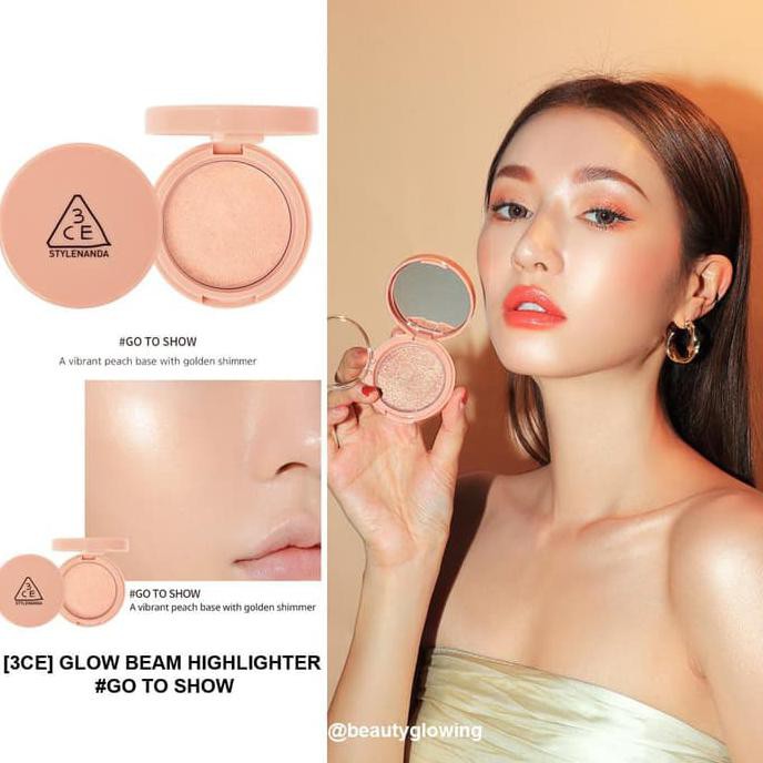 Jual 3CE GLOW BEAM HIGHLIGHTER - REAR SIDE | Shopee Indonesia