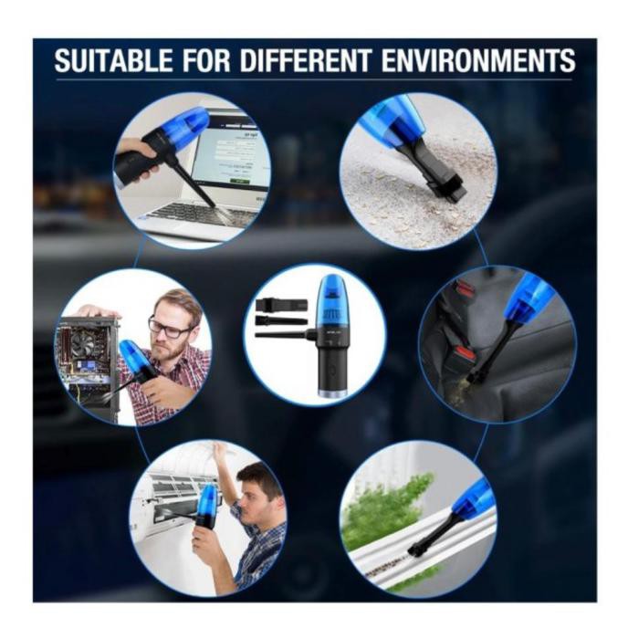 Compressed Air Duster, 8KPa 2 in 1 Wireless Electric Air Duster, Handheld  Cordless Air Duster for Computer, Keyboard, Sofa