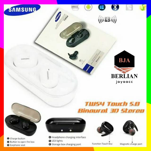 Jual COD WIRELESS HEADSET SAMSUNG TWS 4 BLUETOOTH EARPHONE