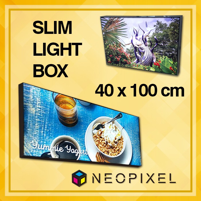 Jual Papan Nama Neon box Toko Menu Cafe LED Lightpad A1 Wall+Print Visual -  Hitam - Kota Surabaya - Neopixelshop