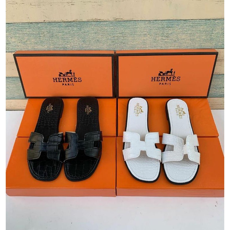 Jual TERLARIS Sendal HERMESS FLAT SANDAL VIRAL HERMEES Shopee