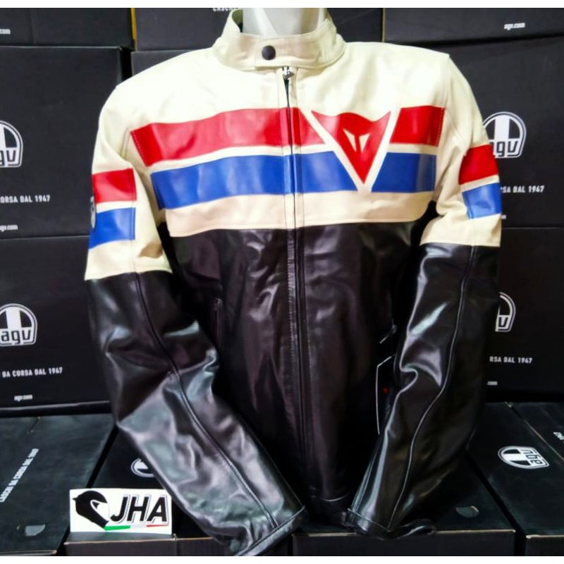 Dainese 8 track leather on sale jacket