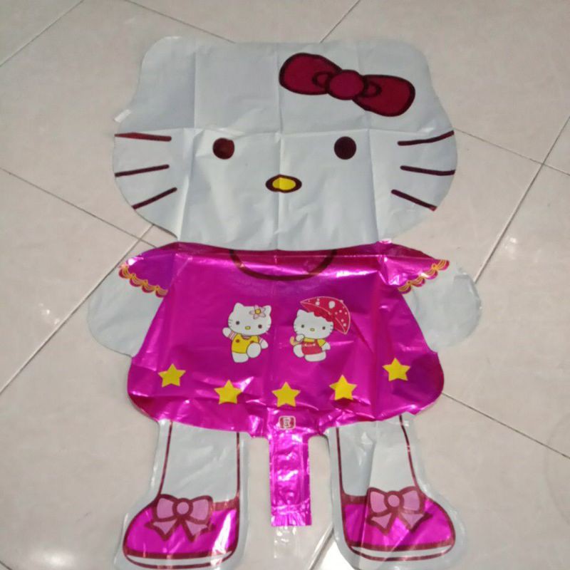 Jual BOS Balon Karakter Hello kitty Jumbo Ukuran ±84 x 50 cm