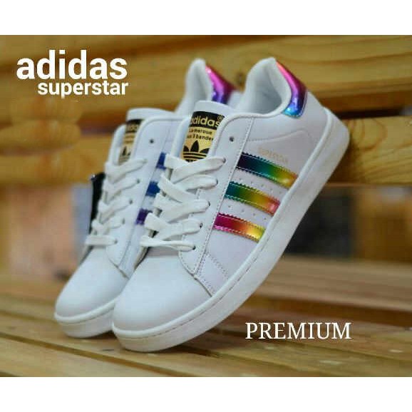 Adidas superstar sales rainbow holographic