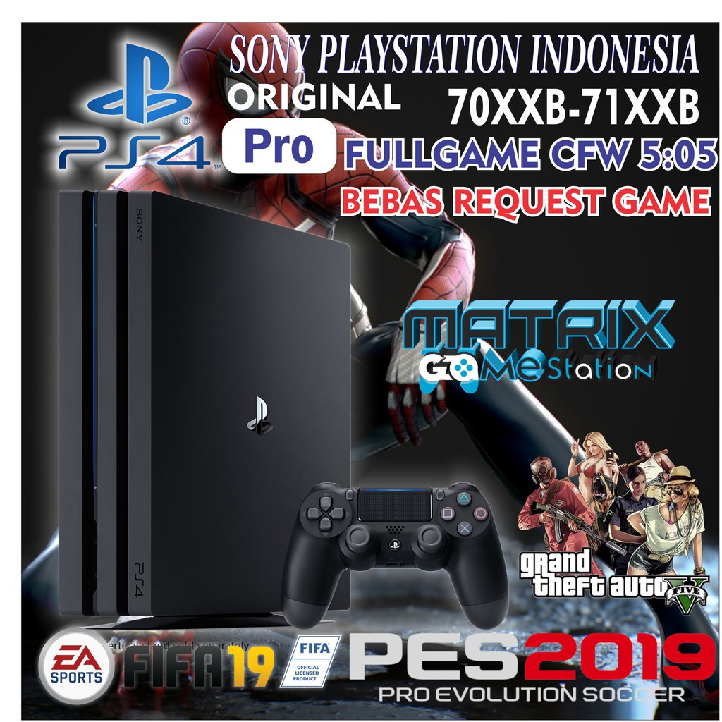 PS4 PRO 1TB FULLGAME TERBARU CFW 5 05 HEN SONY PLAYSTATION PRO 4