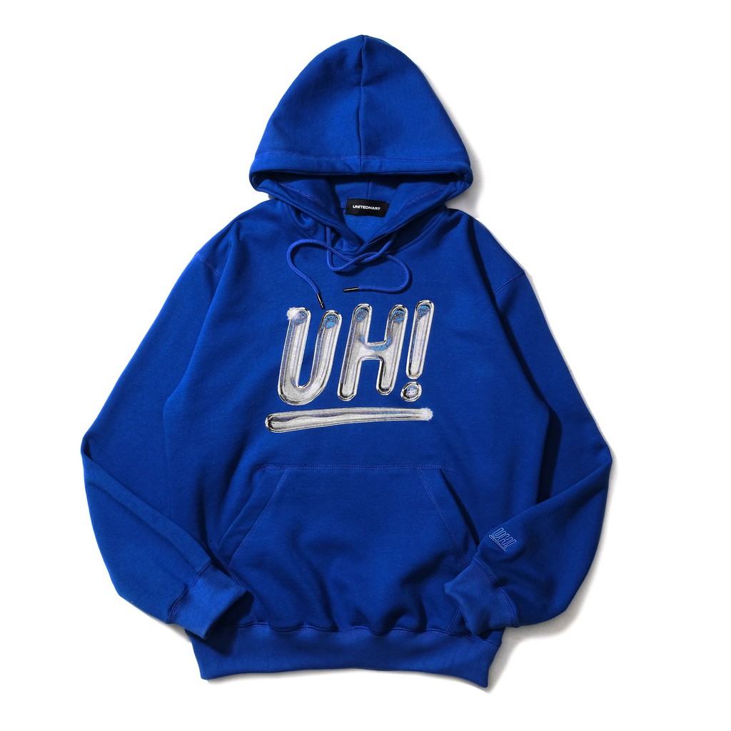 Jual Hoodie UH Fleece Cotton Chrome Logo Blue Shopee Indonesia