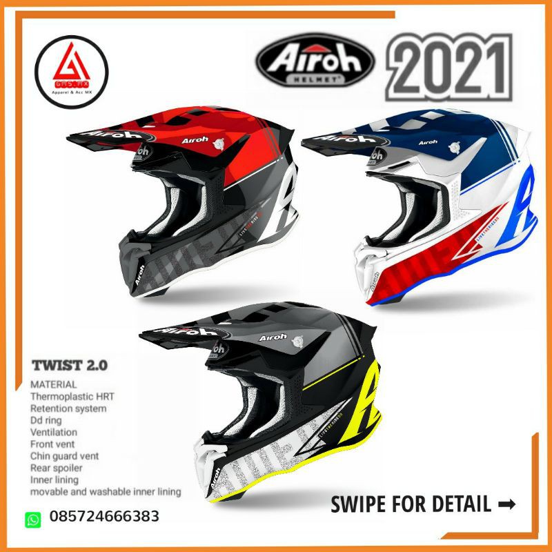 Helm best sale cross airoh