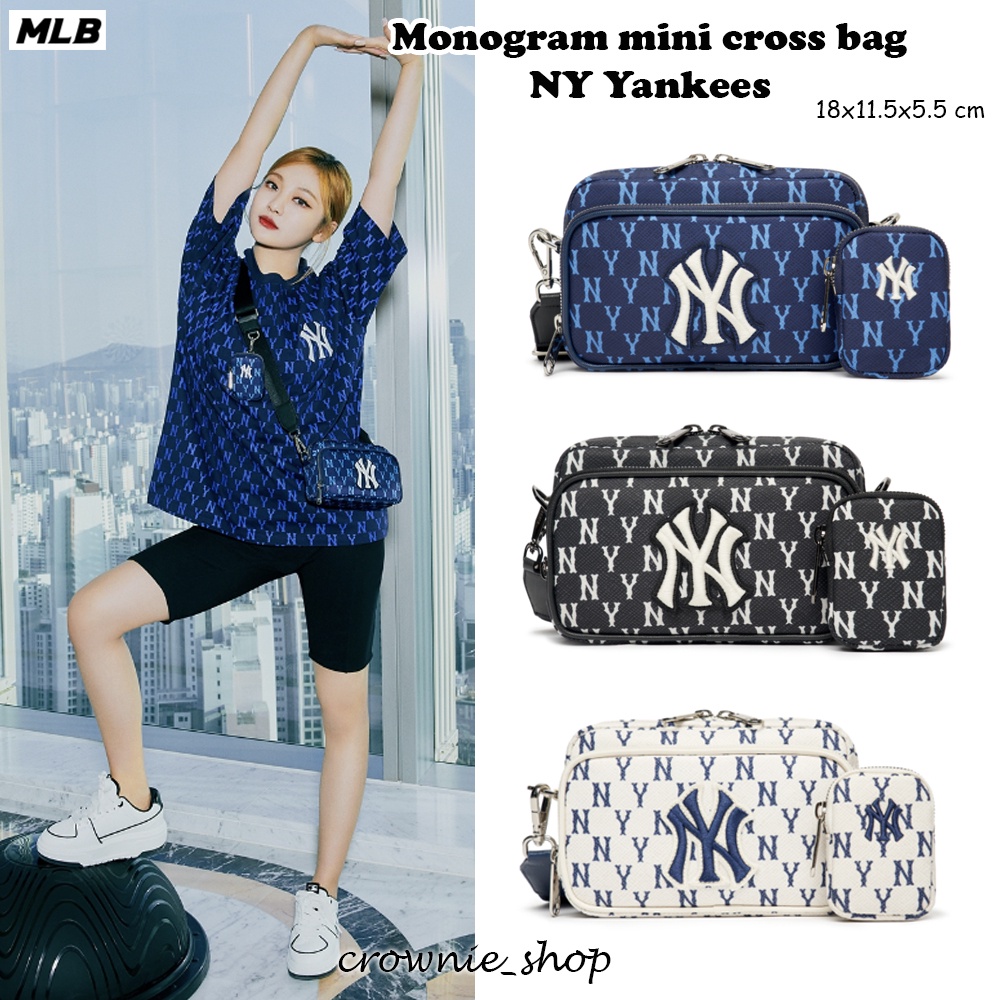 Monogram Mini Cross Bag NY Yankees Black