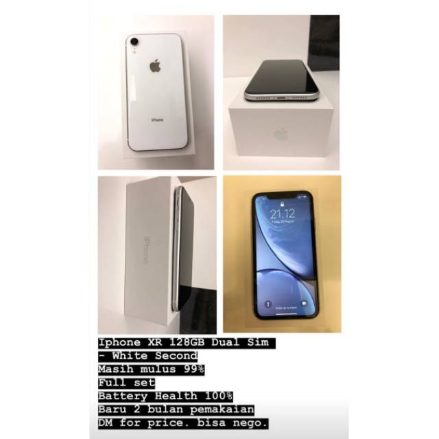 iPhone XR White 128 GB デュアルSim - スマートフォン本体