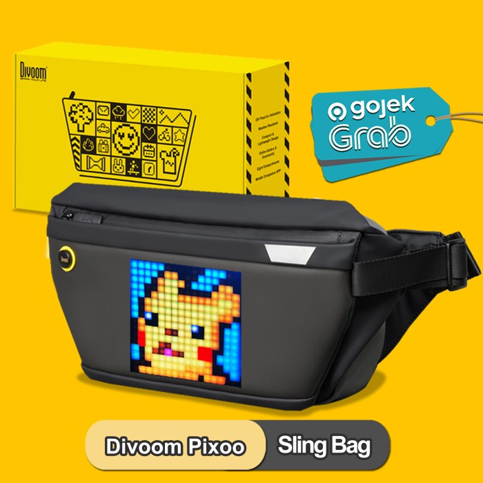 Divoom Pixoo Sling Bag-V with Pixel Art Display