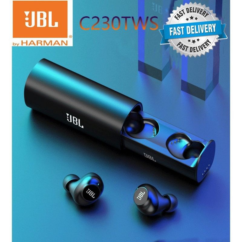 Jual HEADSET BLUETOOTH JBL C230 TWS EARPHONE WIRELESS EARBUDS