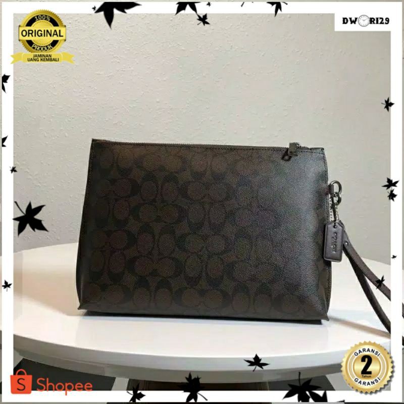 Clutch COACH 100% ORIGINAL / Clutch Pria Handbag Kulit Tas Tangan COACH