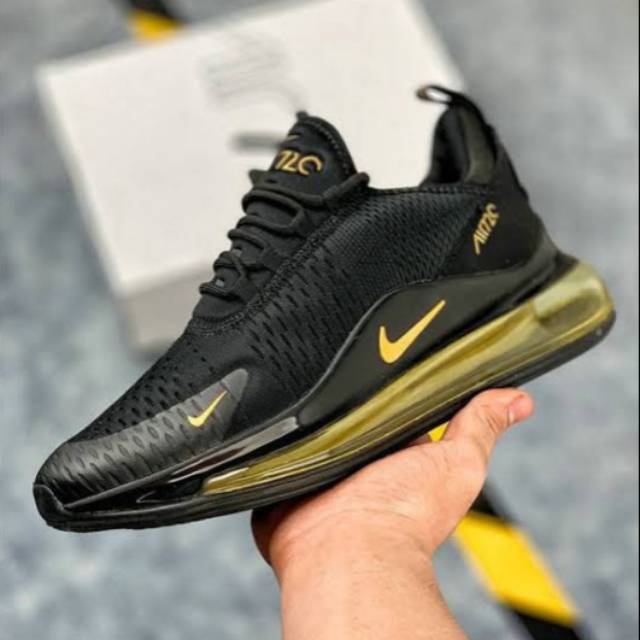 Sepatu Nike Air Max 720 Black Gold Premium Original