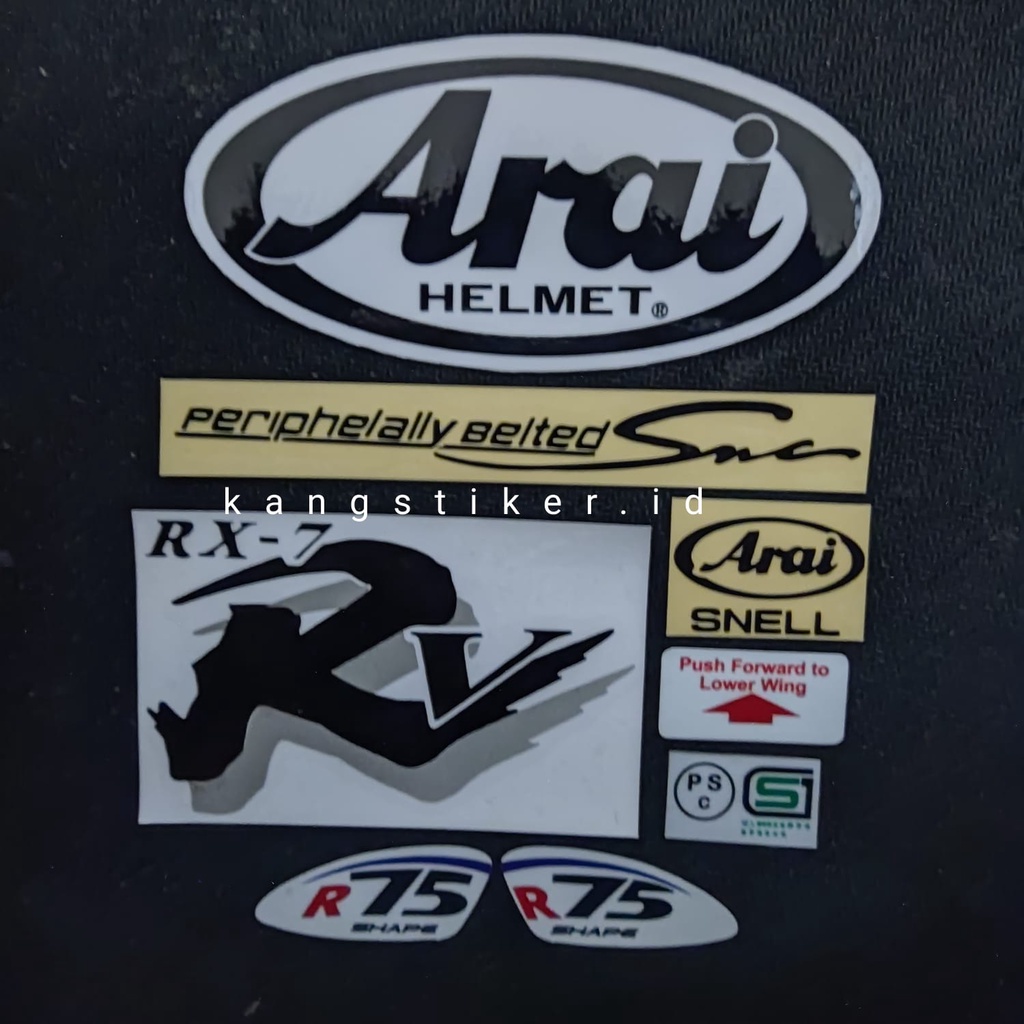 decal helm arai