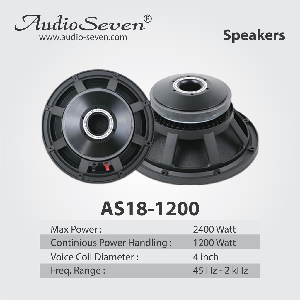 Speaker 18 hot sale inch audio seven