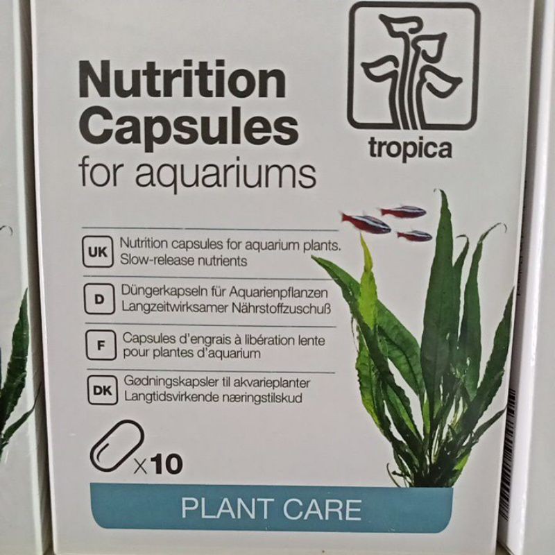 Capsules d'engrais à libération lente pour plantes d'aquarium, 10 capsules  - TROPICA