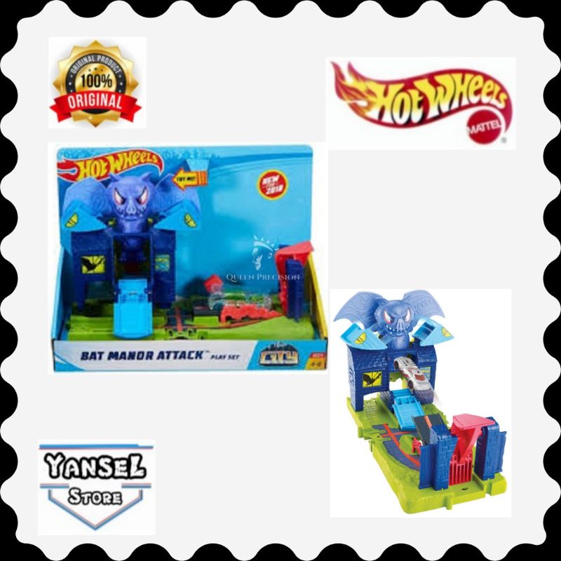 Hot wheels city store bat manor attack playset