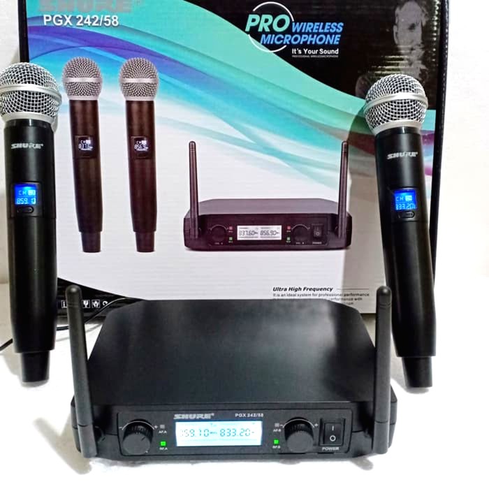 Jual Mic Wireless Shure PGX 242 58 Handheld Shopee Indonesia