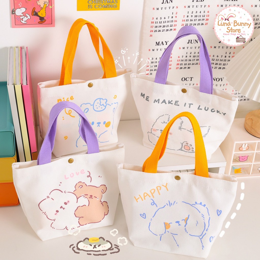 Cute korean best sale tote bags