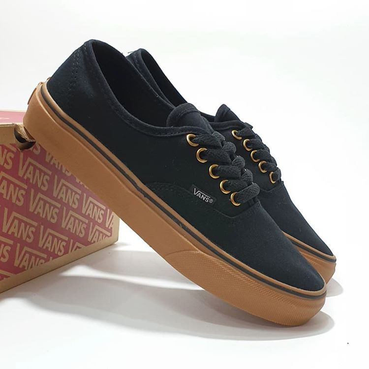 Vans authentic black gum kaskus sale