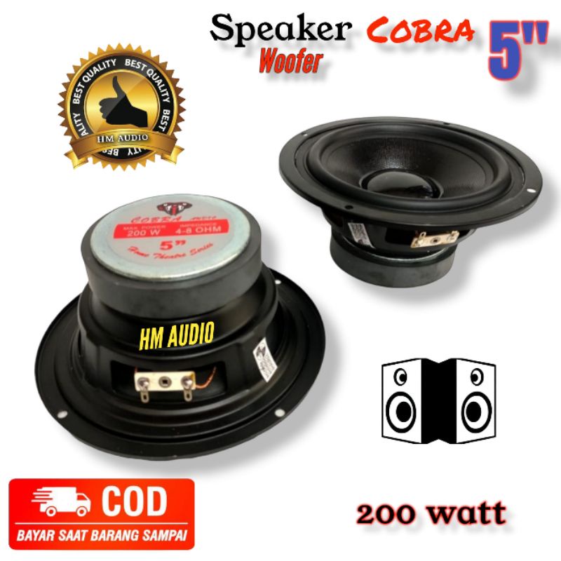 Speaker woofer 5 store inch