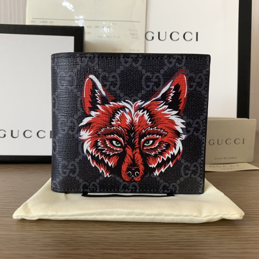 Gucci wallet with clearance wolf