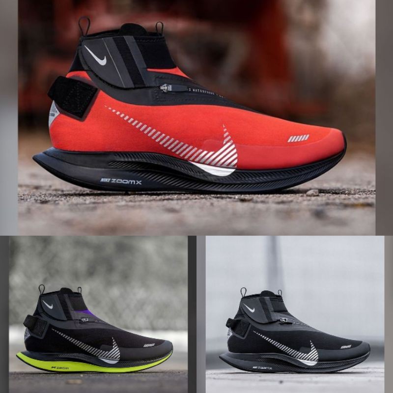 Jual NIKE ZOOM PEGASUS TURBO SHIELD WP BLACK RED | Shopee Indonesia