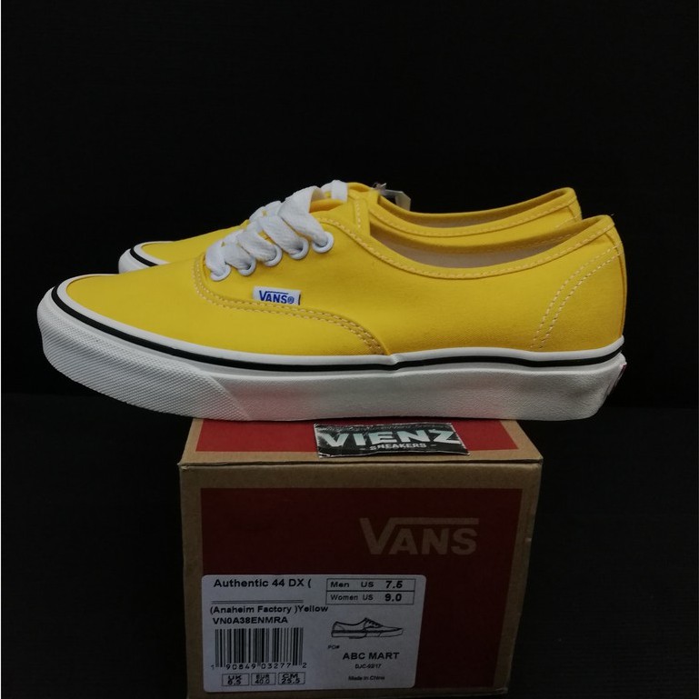 Vans authentic 44 sale dx yellow