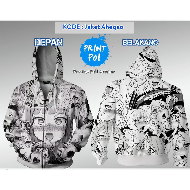 Ahegao discount hoodie shopee