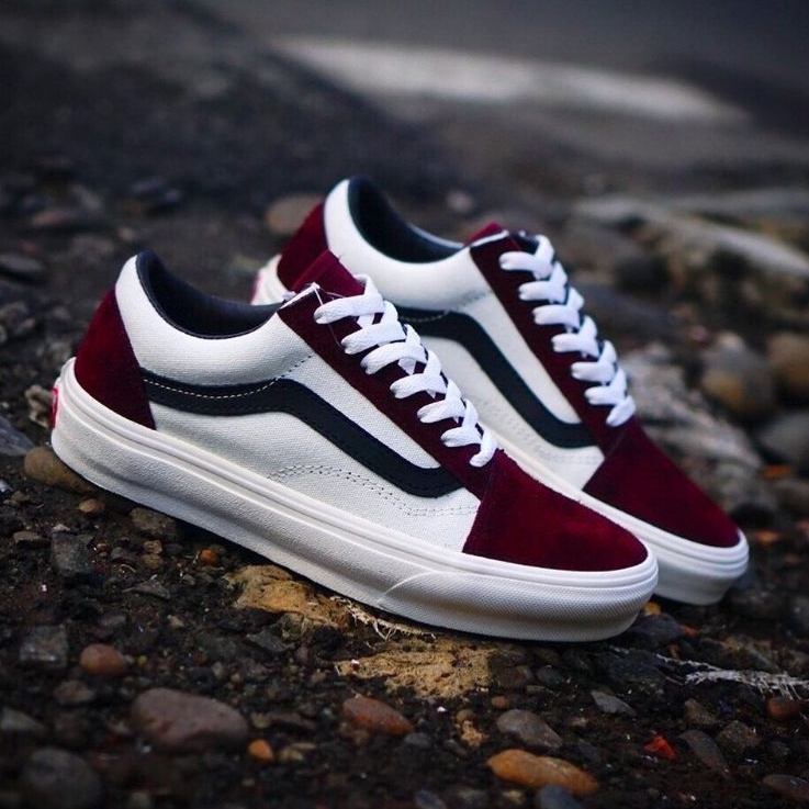 Vans old skool outlet off white maroon