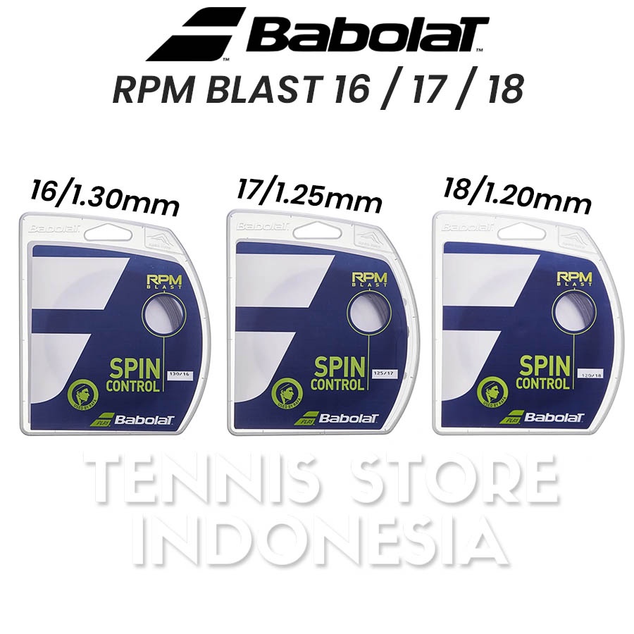 Jual Senar Tenis Babolat RPM Blast 16 17 18 Spin Control Original