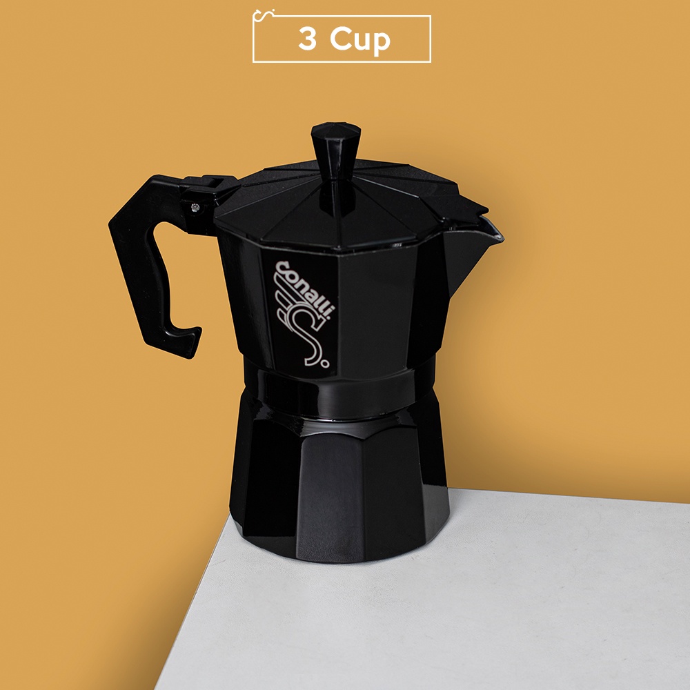 3 Cup Mokapot Specchio - Conalli