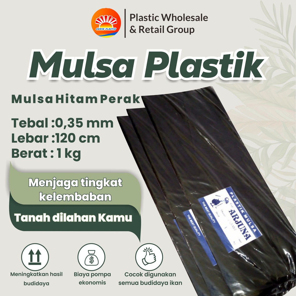 Jual PLASTIK MULSA ECERAN 1KG LEBAR 100CM DAN 120 CM